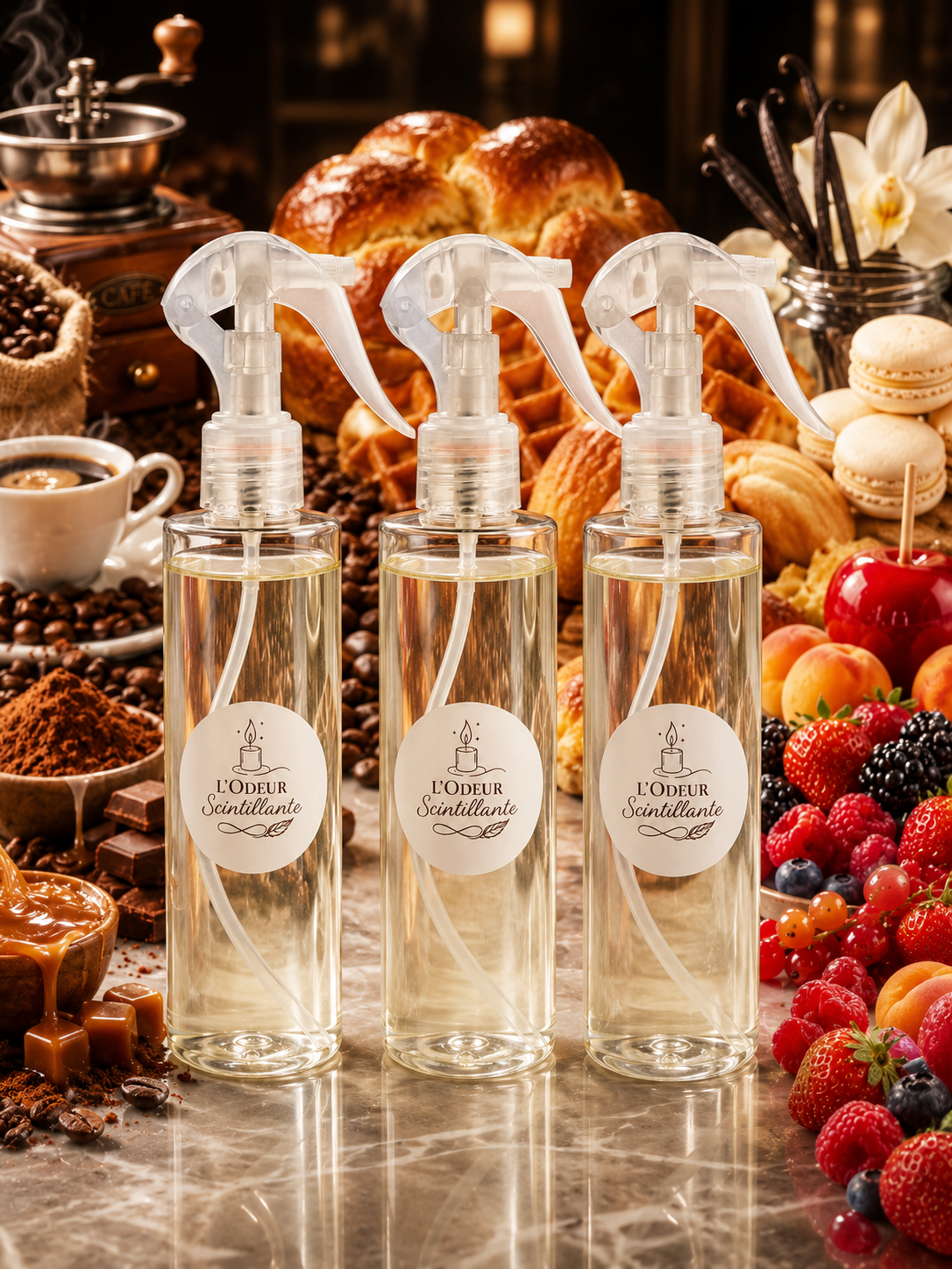 Sprays d'ambiance parfumé L'odeur scintillante